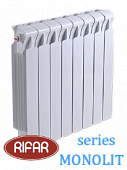 Радиатор биметаллический RIFAR МONOLIT (боковое подключение) 500/14 секции с доставкой в Вологду